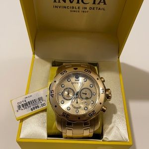 Invicta Men's Pro Diver Scuba 48mm Gold Tone